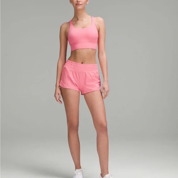 LULULEMON HOTTY HOT HR SHORTS 2.5” in SAKURA PINK SZ 6 NWT